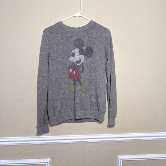 Disney's Classic Mickey Mouse Grey Lightweight Sweatshirt - Picture 2 of 5